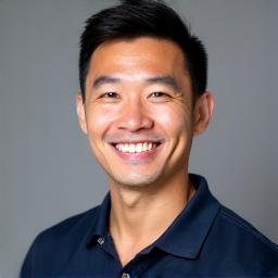 Professional headshot of Marcus Chen, a male certified personal trainer looking approachable.