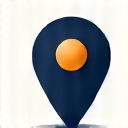 Map pin icon representing prime downtown location